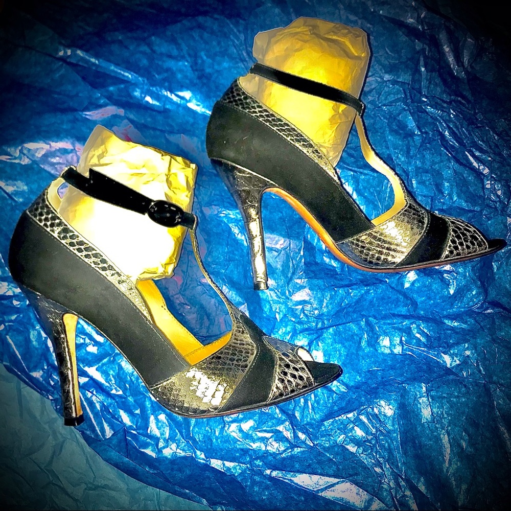 Alexandrebirmanpythonsuede Artdeco Gatsby Tango T… - image 5